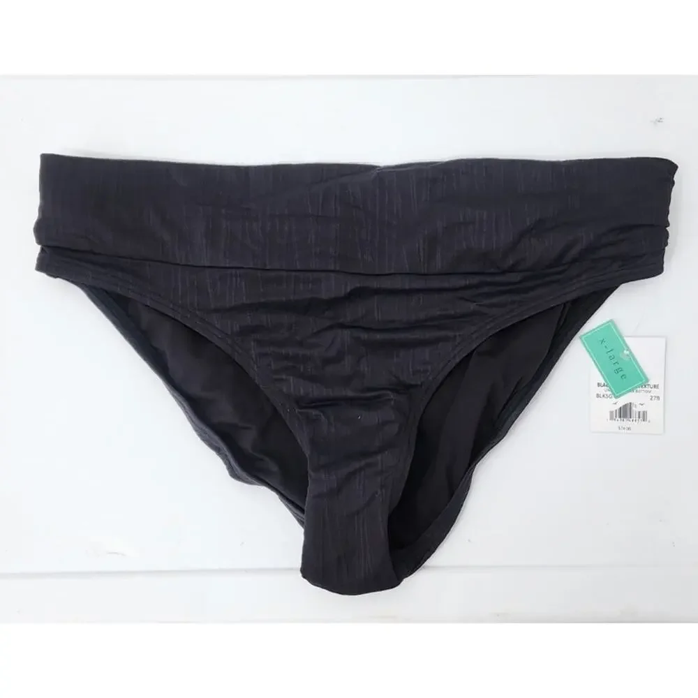 New NWT Sunsets Black Seagrass Texture‎ Unforgettable Bottom XL